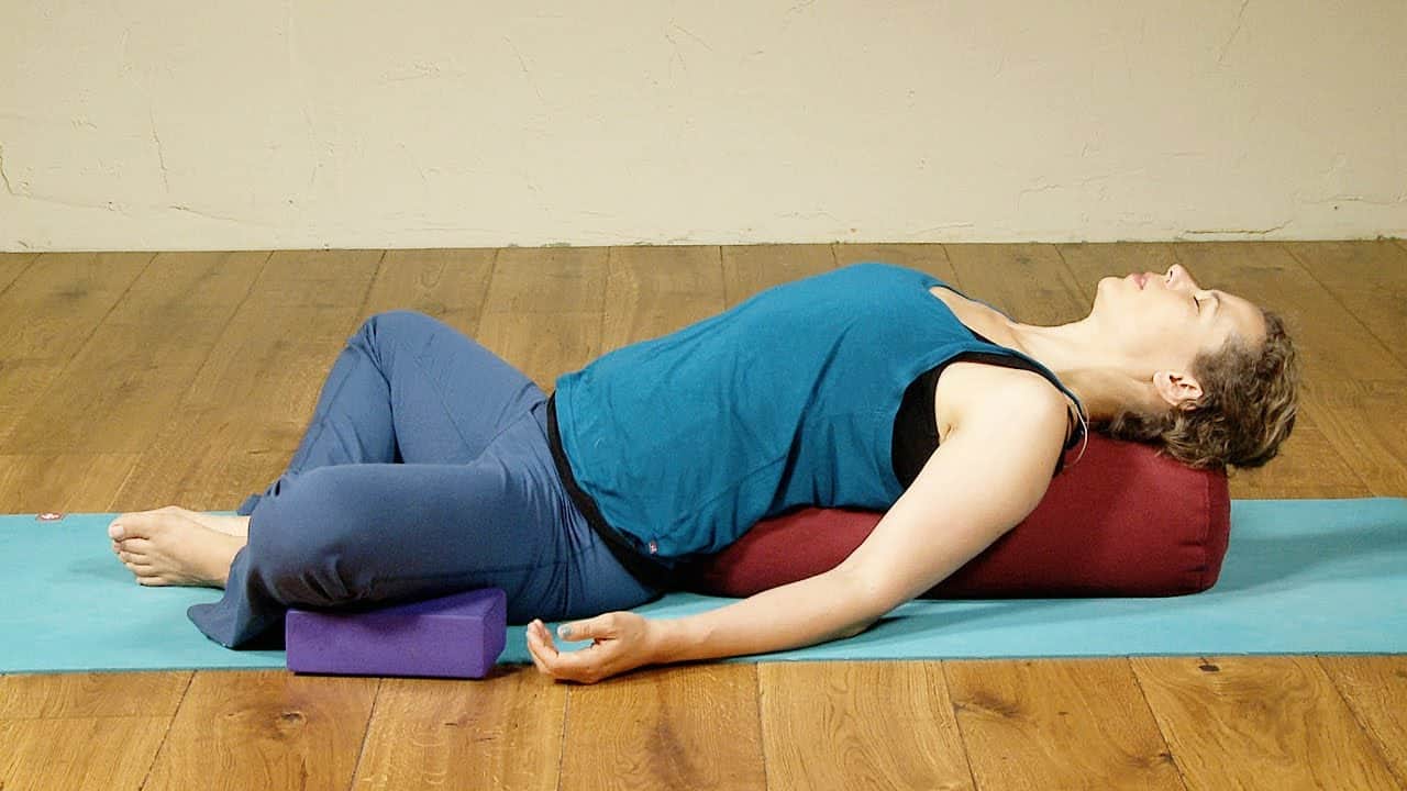 Lounge Wear' for Restorative or Hatha Yoga Relaxing Pose Picture