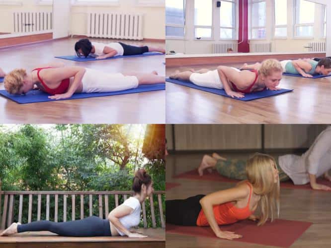 Young-Girl-Cobra-Pose-Yoga-Bhujangasana-neck-shoulder-pain-relief