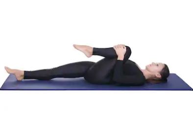 half-wind-release-pose-for-digestion-bloating-yoga-asana